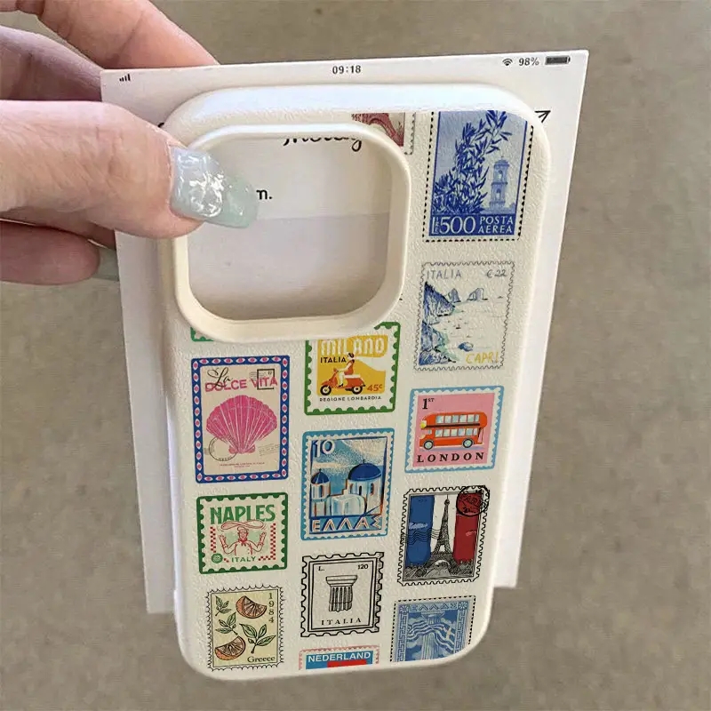 Vibrant Retro Stamp Lichee Des - Phone Cases Designer ulasan dan harga