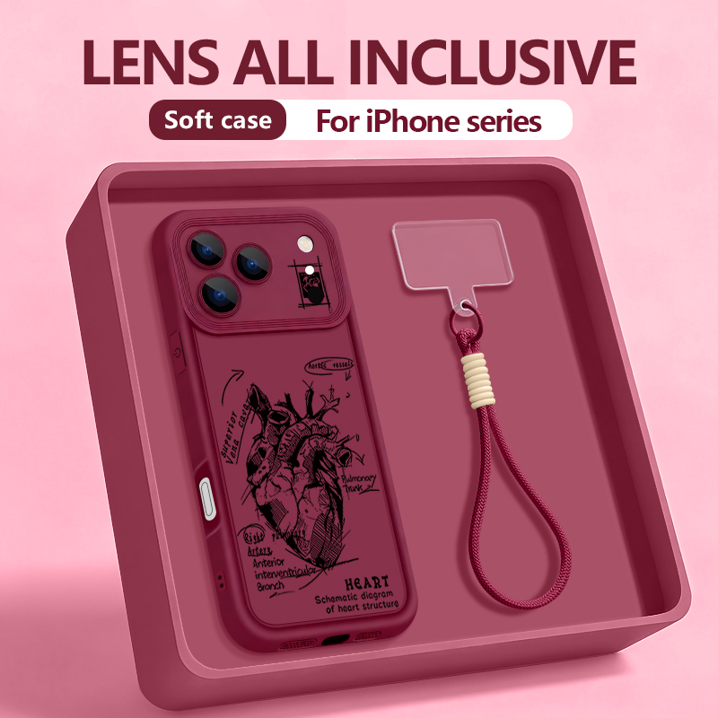 Creative Heart Model Pattern L - Phone Cases With Loop ulasan dan harga