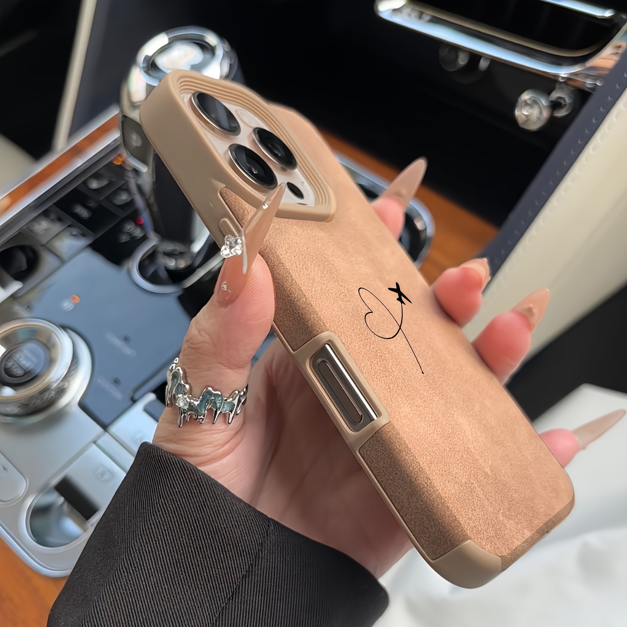 Airplane Route Love Heart Desi - Phone Cases Leather ulasan dan harga
