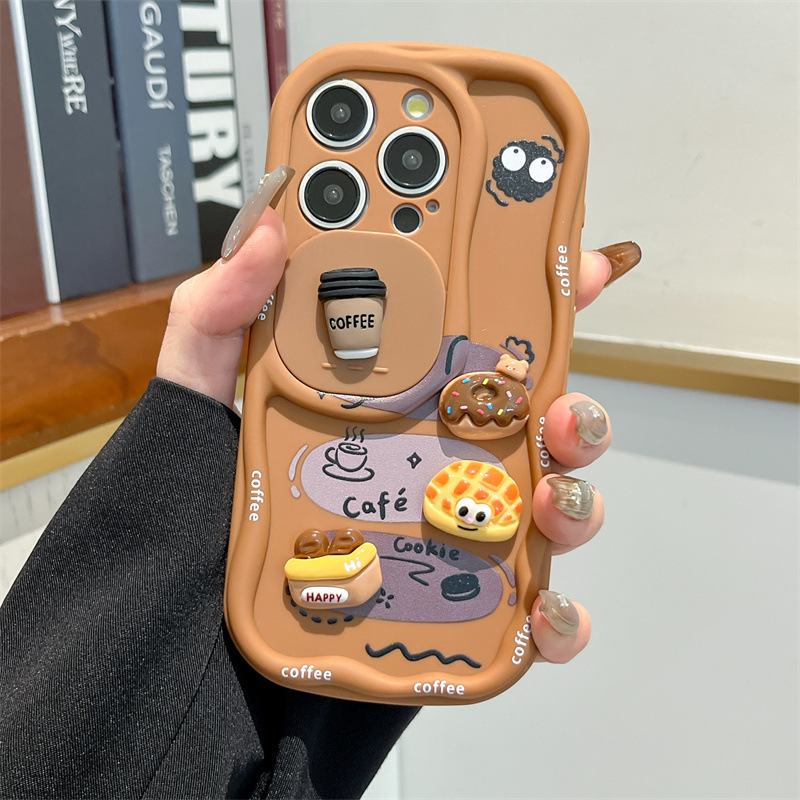 3D Cartoon Bread With Wrist St - Phone Cases With Loop ulasan dan harga