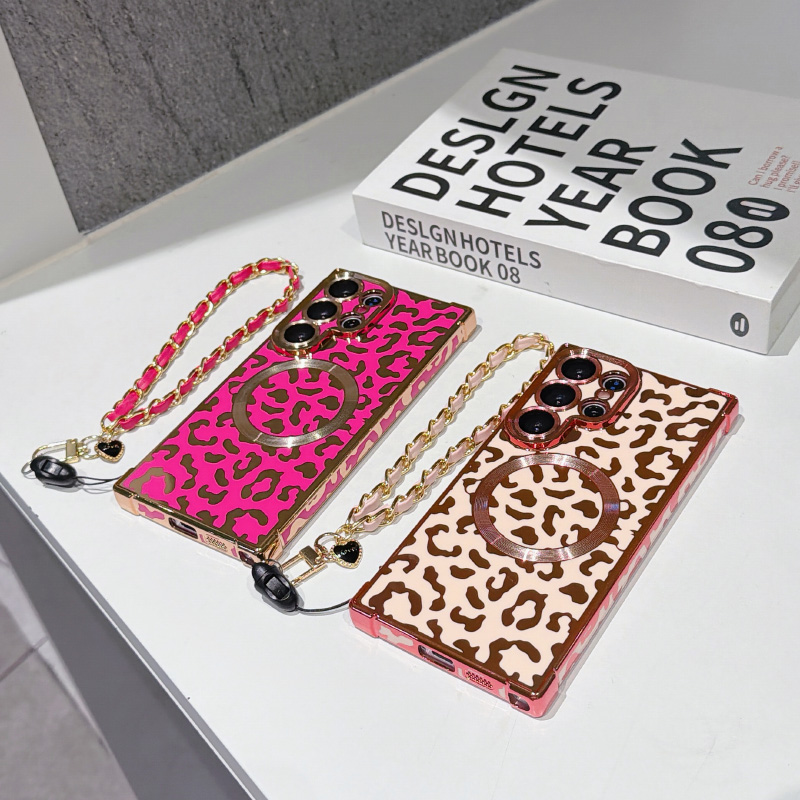 New leopard print magnetic Mag - Phone Cases With Loop ulasan dan harga