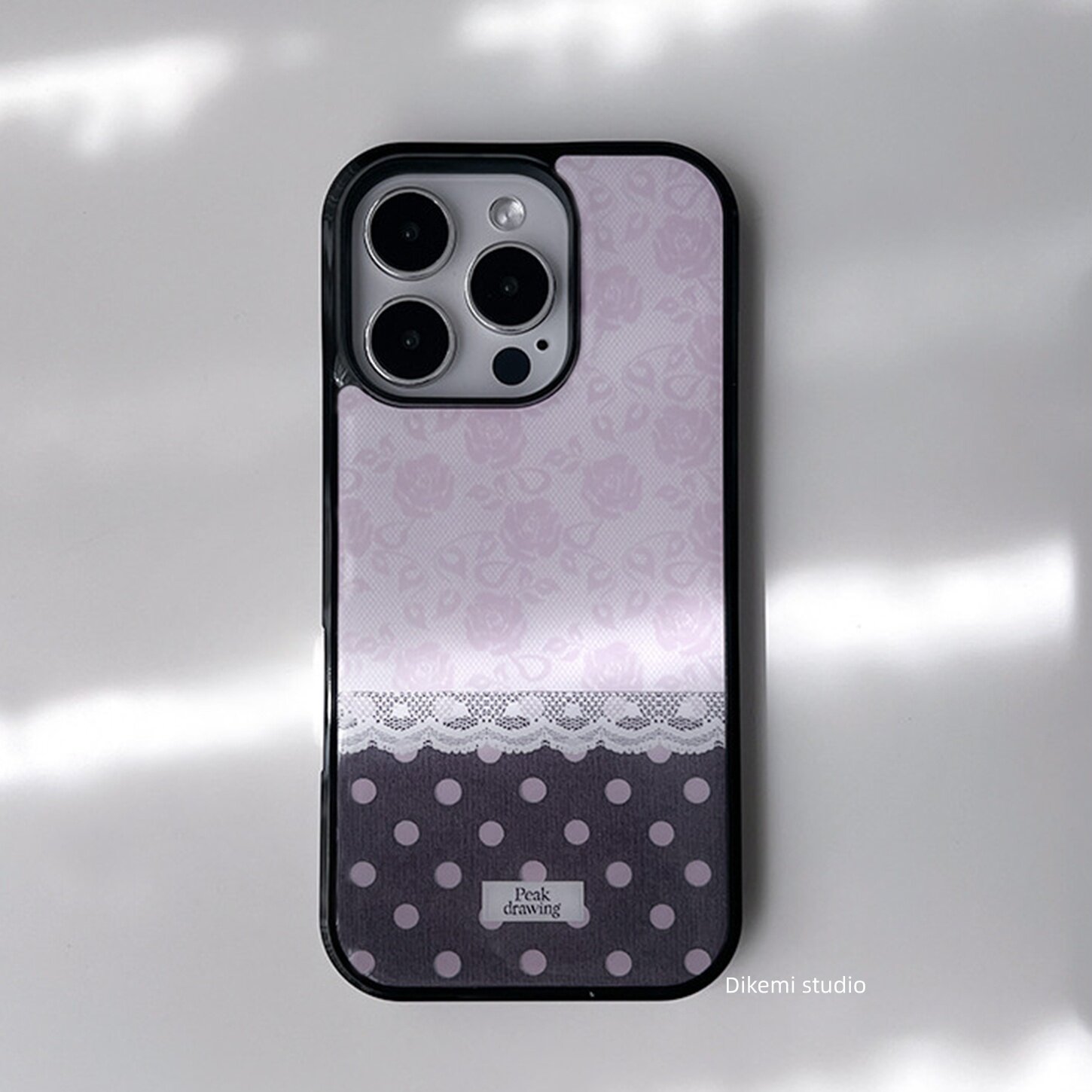 Korean Ins Pink Rose Lace Polk - Phone Cases Korea ulasan dan harga