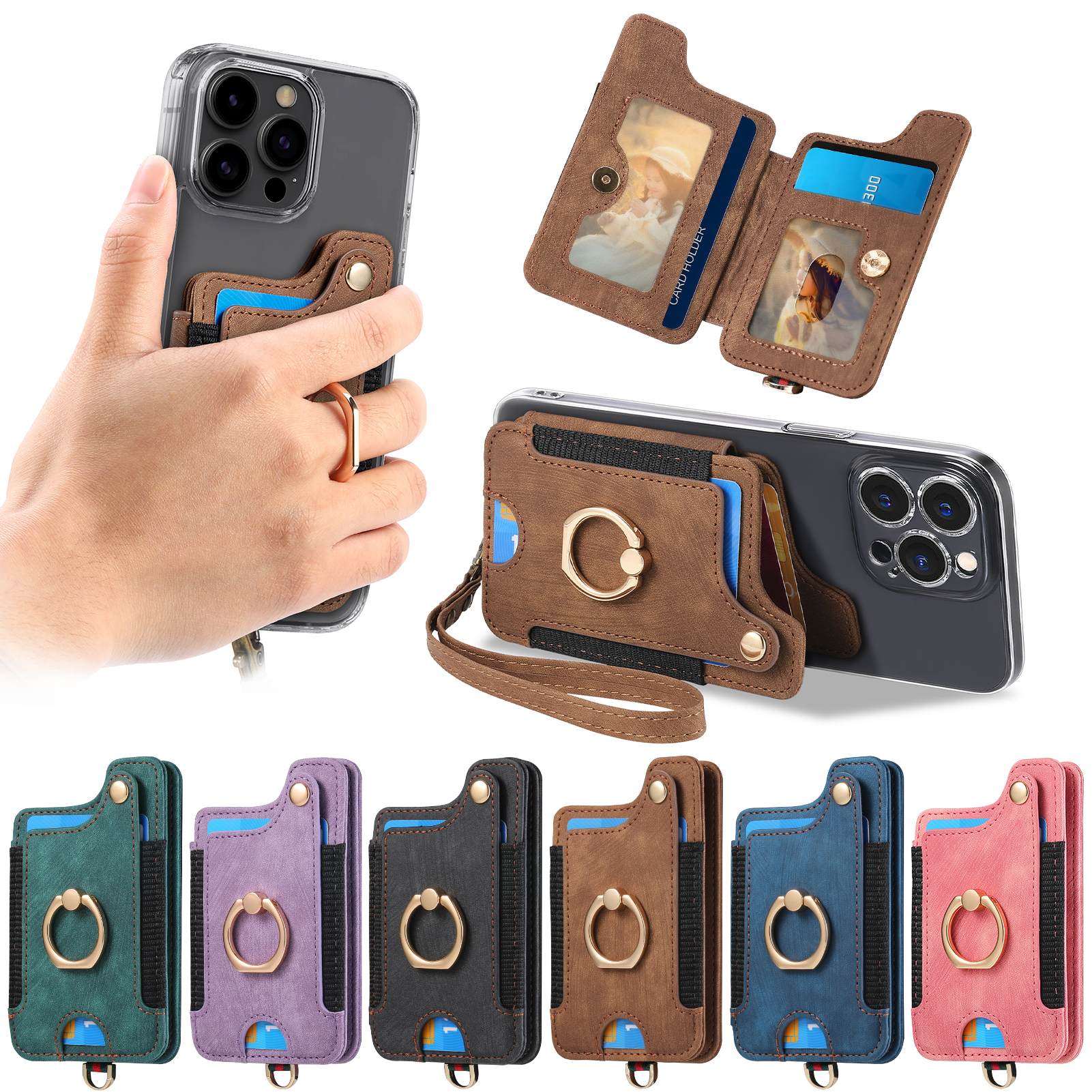 Finger Ring Phone Case Card Ho - Phone Cases With Wallet On Back ulasan dan harga