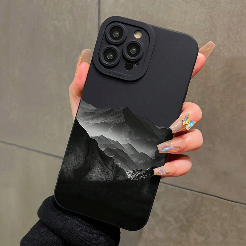 Black Mountain INS Design Sili - Phone Cases Designer ulasan dan harga