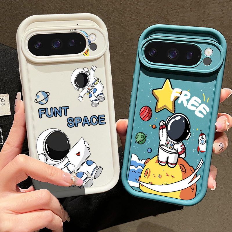 Cartoon Astronaut Print TPU Ph - Phone Cases Google Pixel 10 ulasan dan harga