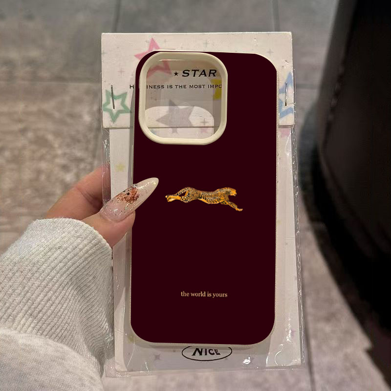 Minimalist Leopard Running Pat - Phone Cases Trending ulasan dan harga