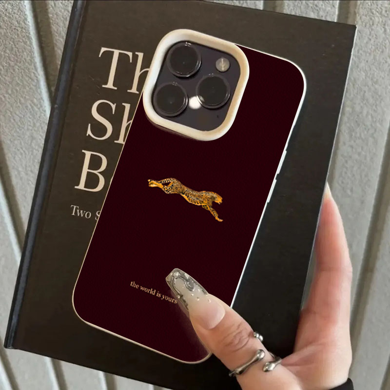 Minimalist Leopard Running Pat - Phone Cases Trending ulasan dan harga