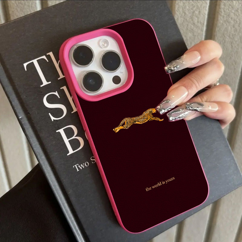 Minimalist Leopard Running Pat - Phone Cases Trending ulasan dan harga