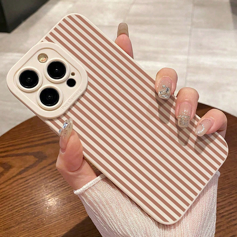 Pink Striped Painted Anti-Drop - Phone Cases Otterbox ulasan dan harga