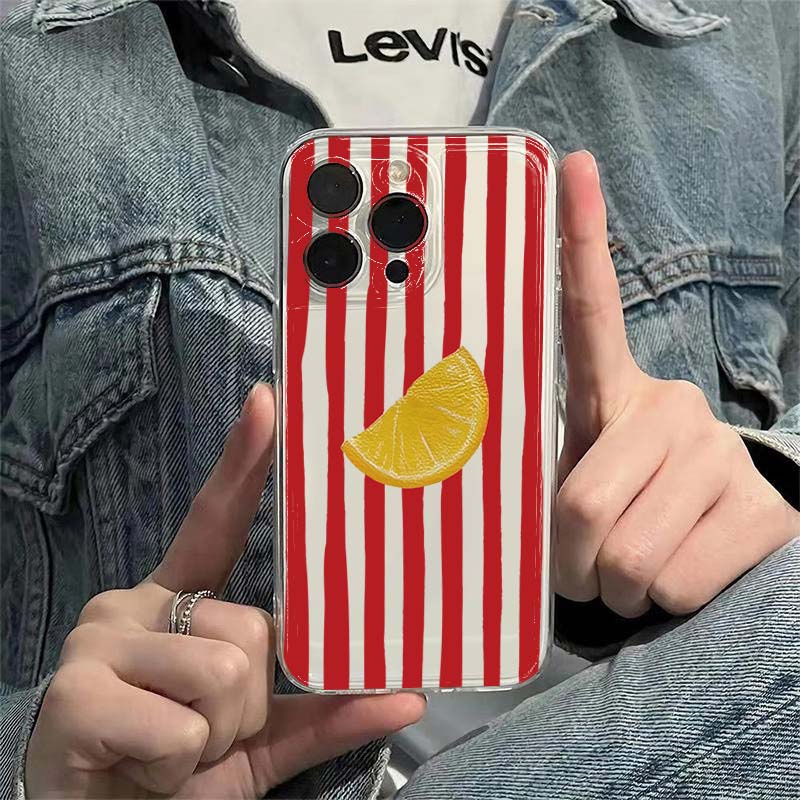 Lemon Red Pink Blue Stripe Des - Phone Cases Designer ulasan dan harga