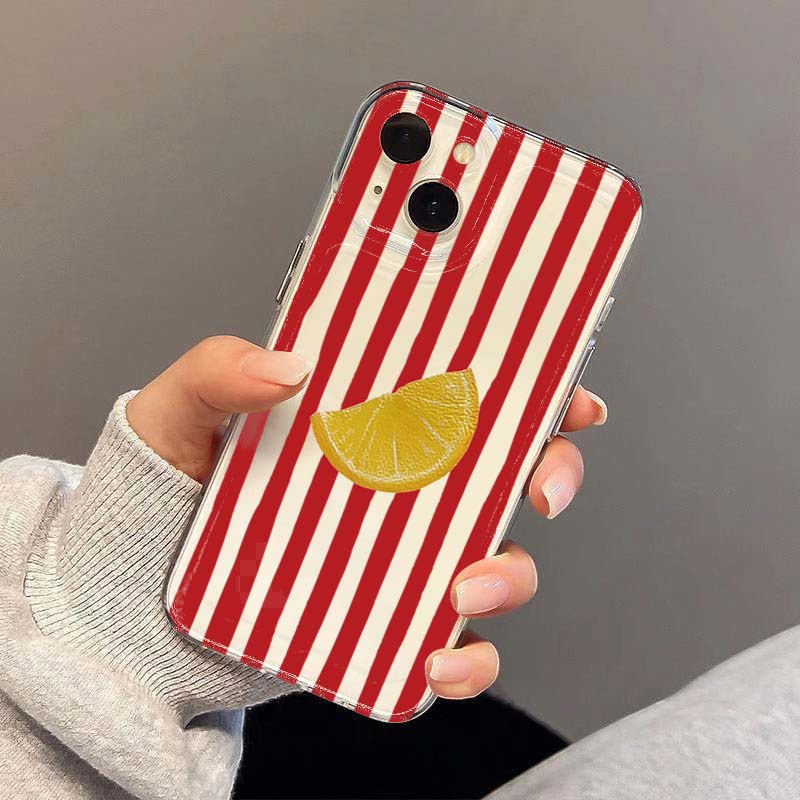 Lemon Red Pink Blue Stripe Des - Phone Cases Designer ulasan dan harga