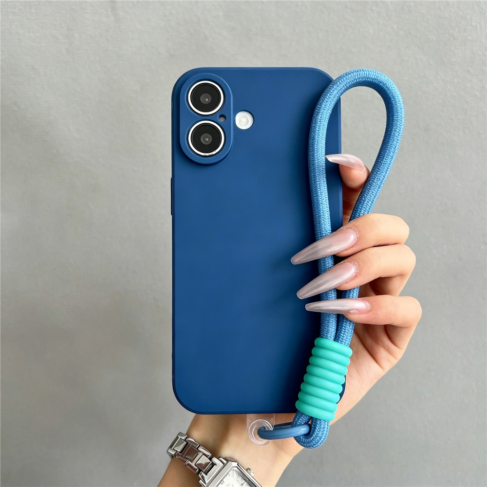 Fashion Silicone Liquid Phone  - Phone Cases With Straps ulasan dan harga